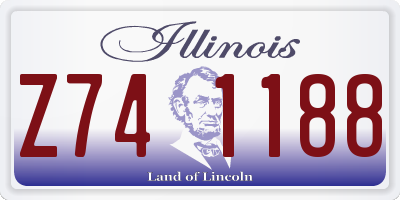 IL license plate Z741188