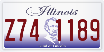 IL license plate Z741189