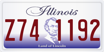 IL license plate Z741192