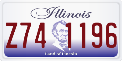 IL license plate Z741196