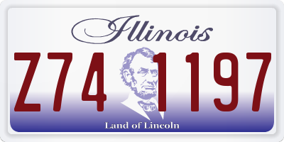 IL license plate Z741197