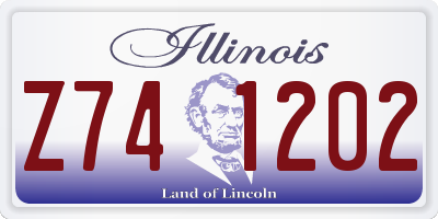 IL license plate Z741202