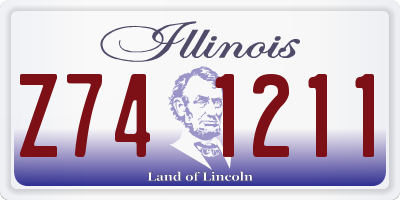 IL license plate Z741211
