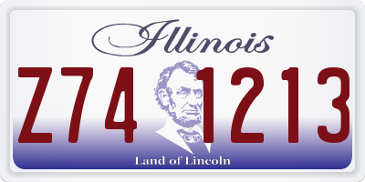 IL license plate Z741213
