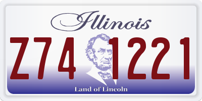 IL license plate Z741221