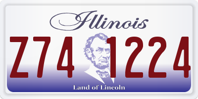 IL license plate Z741224