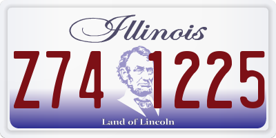 IL license plate Z741225