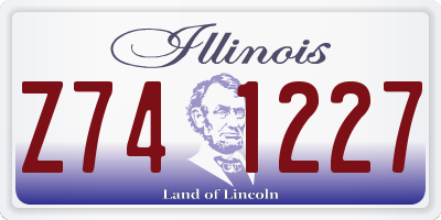 IL license plate Z741227