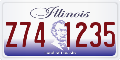 IL license plate Z741235
