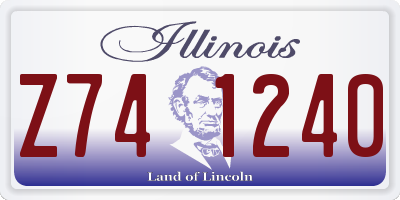 IL license plate Z741240