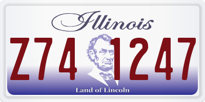 IL license plate Z741247