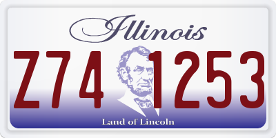 IL license plate Z741253