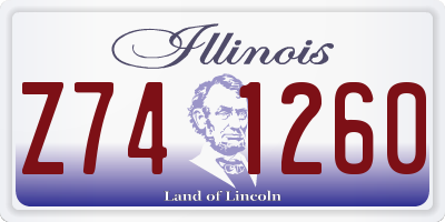 IL license plate Z741260