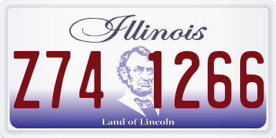 IL license plate Z741266