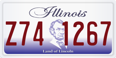 IL license plate Z741267