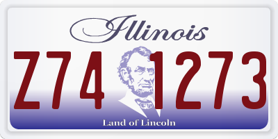 IL license plate Z741273