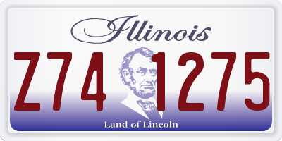 IL license plate Z741275