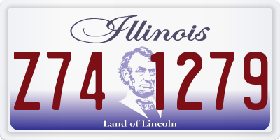 IL license plate Z741279