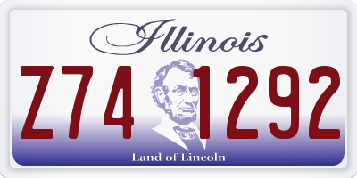 IL license plate Z741292