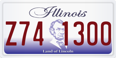 IL license plate Z741300