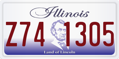 IL license plate Z741305