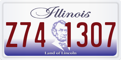 IL license plate Z741307