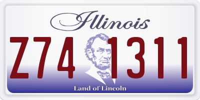 IL license plate Z741311