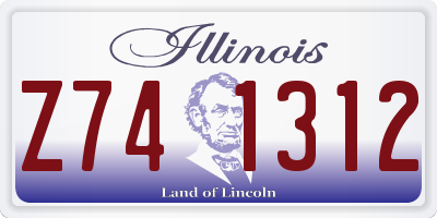 IL license plate Z741312