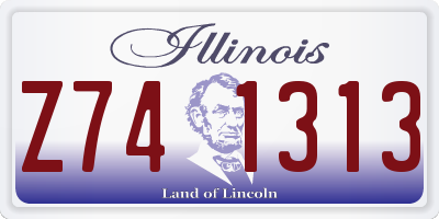IL license plate Z741313