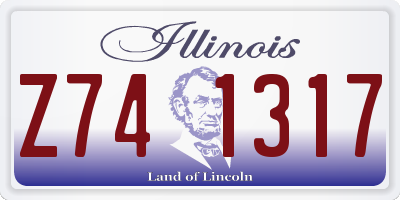 IL license plate Z741317