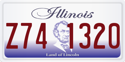 IL license plate Z741320