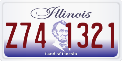 IL license plate Z741321