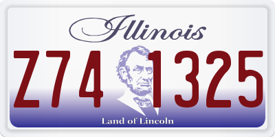 IL license plate Z741325