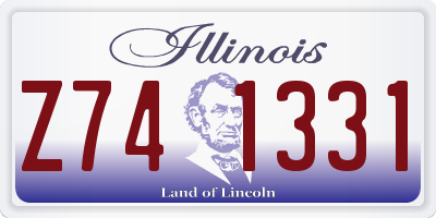 IL license plate Z741331