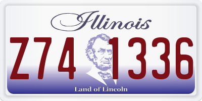 IL license plate Z741336