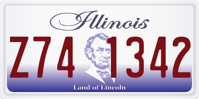 IL license plate Z741342