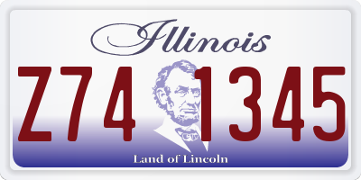 IL license plate Z741345