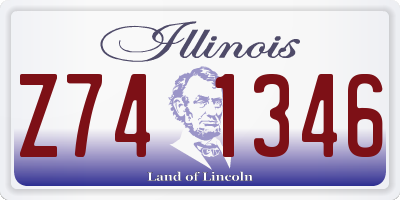 IL license plate Z741346
