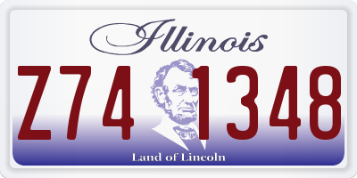 IL license plate Z741348