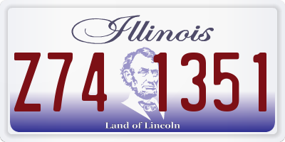 IL license plate Z741351