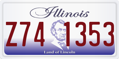 IL license plate Z741353