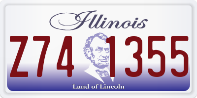 IL license plate Z741355