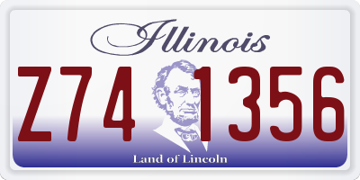 IL license plate Z741356