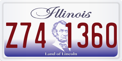 IL license plate Z741360