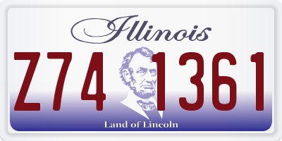 IL license plate Z741361