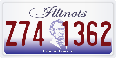 IL license plate Z741362