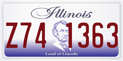 IL license plate Z741363