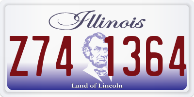 IL license plate Z741364
