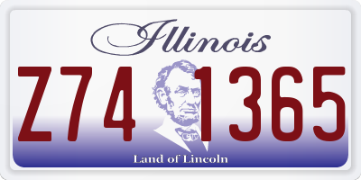IL license plate Z741365
