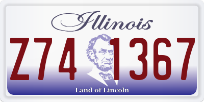 IL license plate Z741367